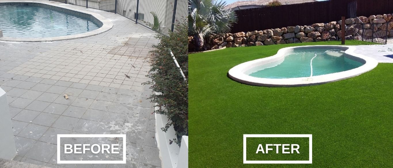 Artificial Grass for Pool Surrounds