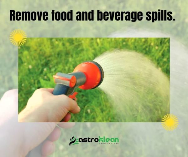 Remove food and beverage spills