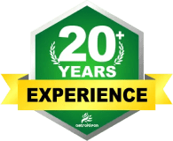 20 Years Experience Badge