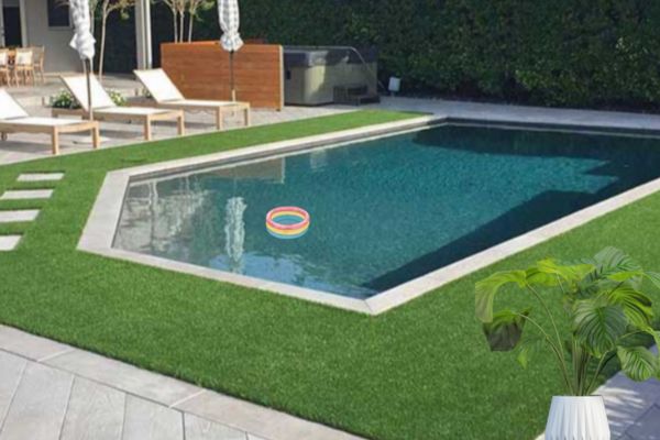 Fake Grass for Pool Surrounds in Brisbane